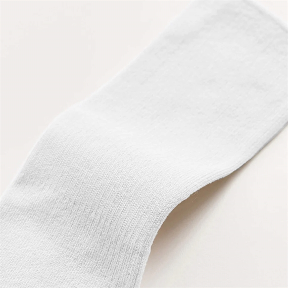 Aiayu Cotton Rib Strømper, Hvid 
